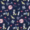 Licensed MLB New York Yankees Disney Mash-Up Cotton 60280B Fabric by the Yard